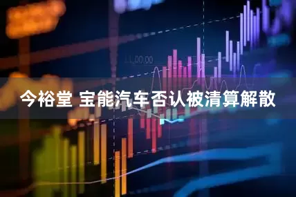 今裕堂 宝能汽车否认被清算解散